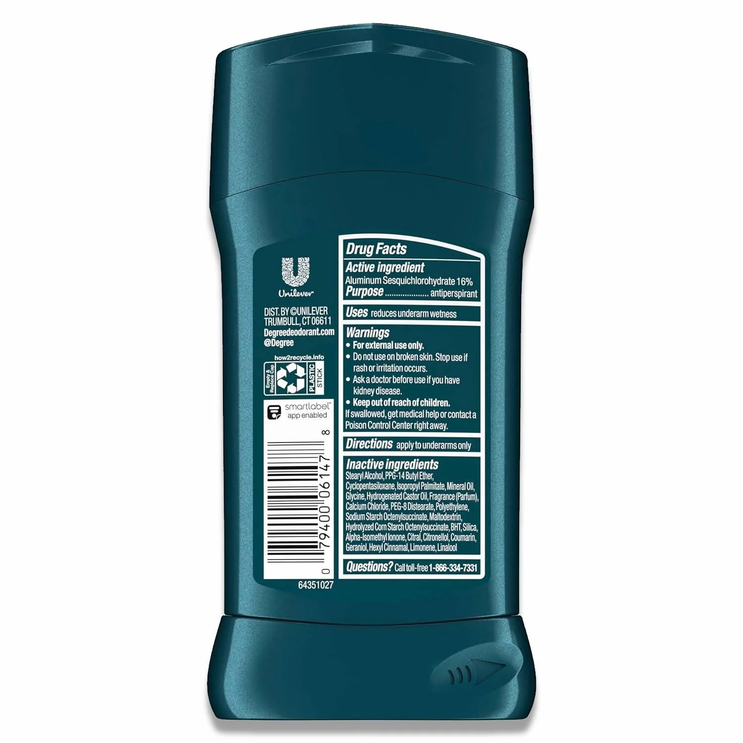 Degree -  Antiperspirant Deodorant Stick, Advanced Protection, Men Adventure,  - 2.7 Oz - 12 Pack - Image 3