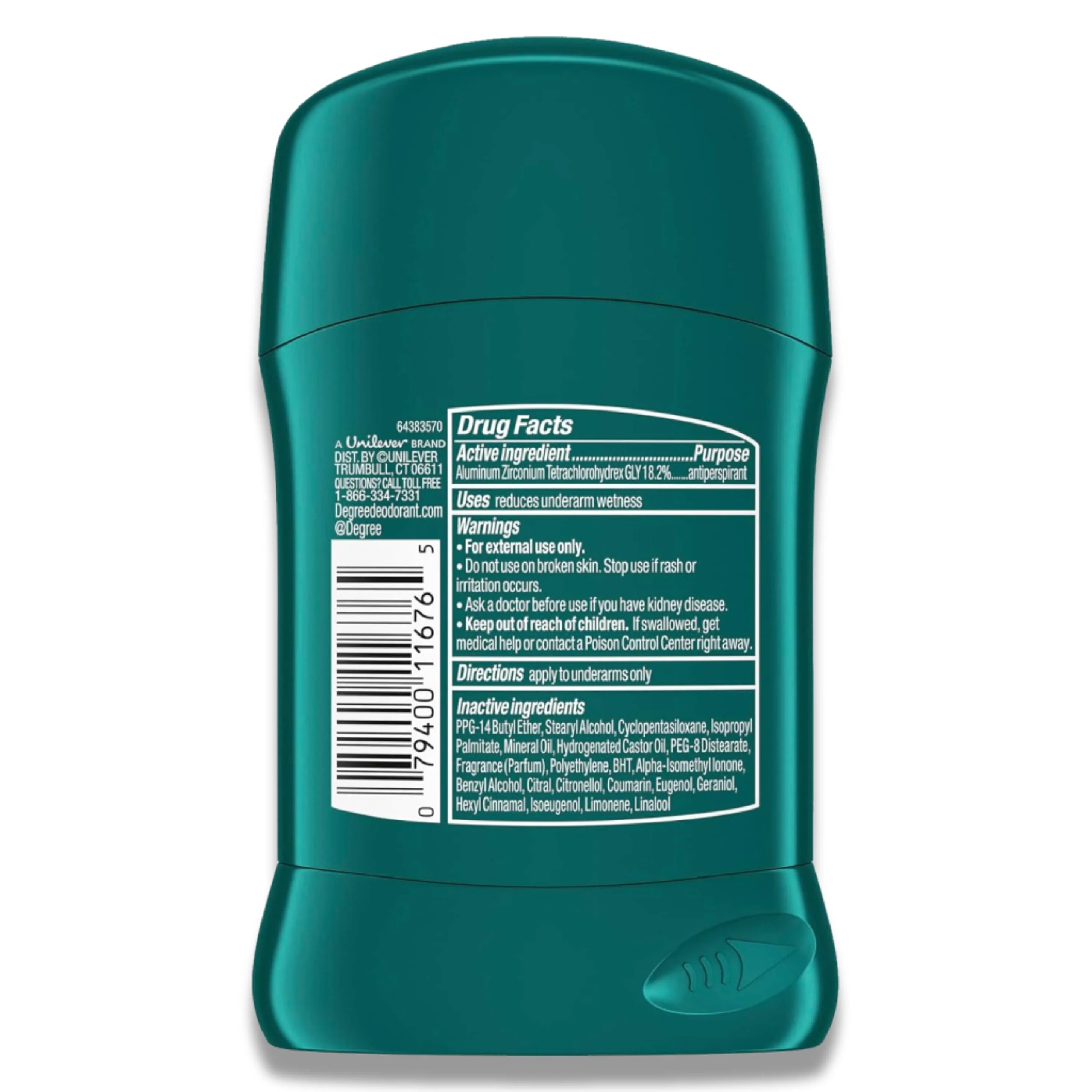 Degree Men Cool Rush Antiperspirant Deodorant, 1.7 oz - 12 Pack - Travel Size - Image 3