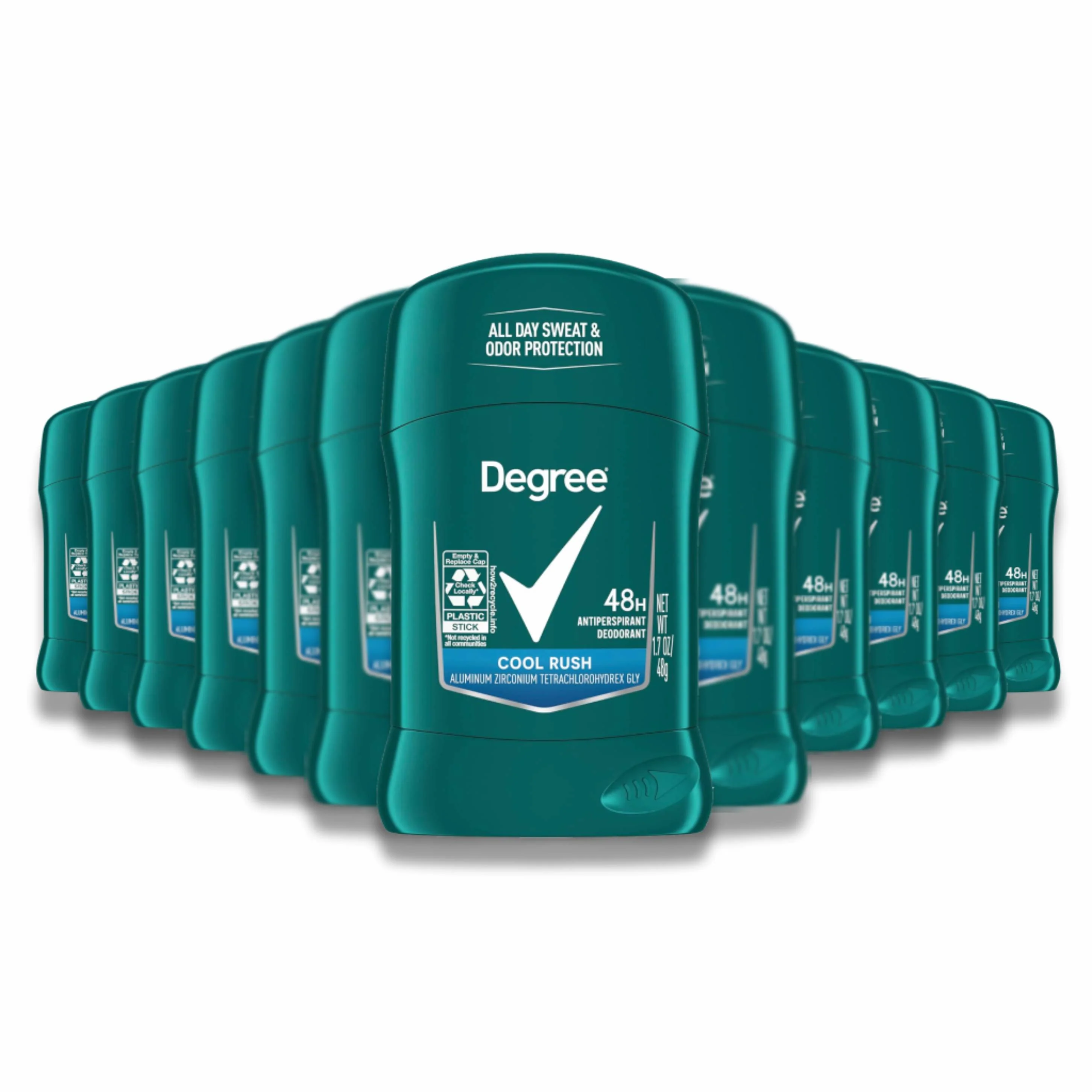 Degree Men Cool Rush Antiperspirant Deodorant, 1.7 oz - 12 Pack - Travel Size - Image 5