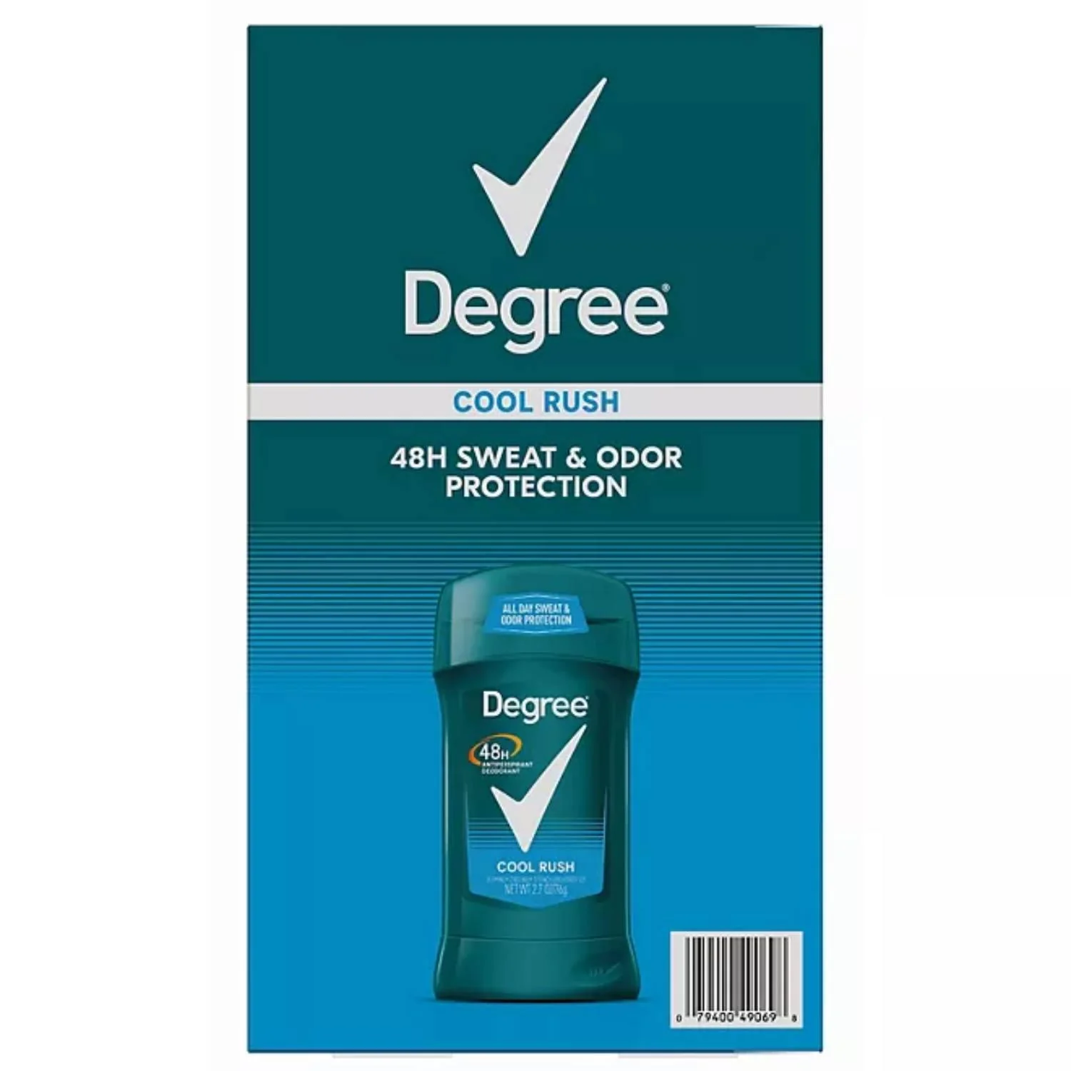 Degree Men Cool Rush Anti-Perspirant - 2.7 Oz - 5 Pack - Image 2