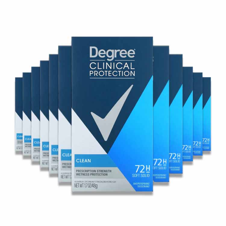 Degree Men Clinical Protection Clean Anti-Perspirant 1.7 Oz - 24  Pack