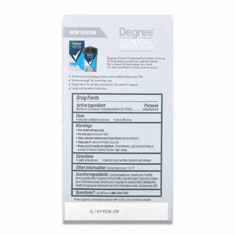 Degree Men Clinical Protection Clean Anti-Perspirant 1.7 Oz - 24  Pack - Image 3