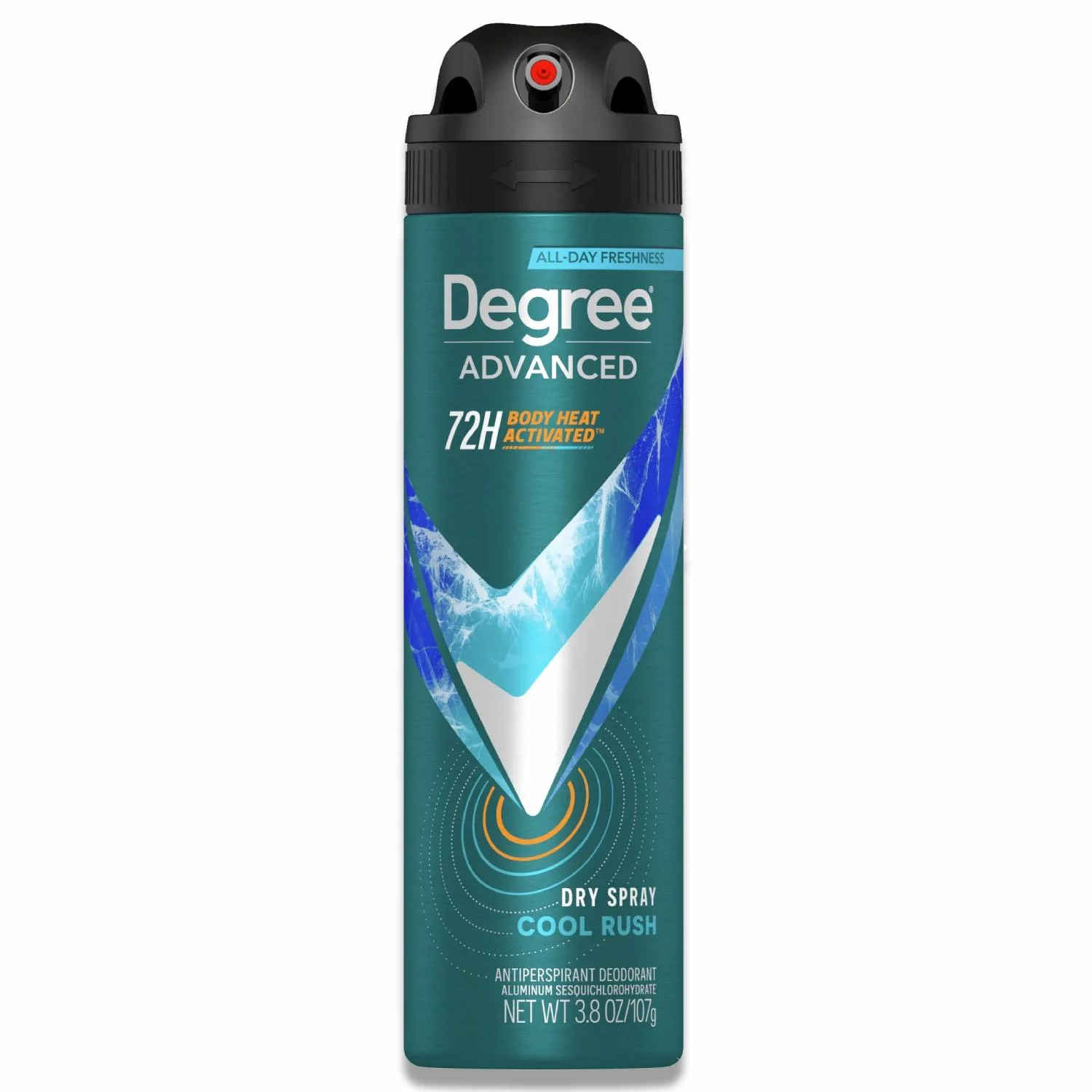 Degree Men Cool Rush MotionSense 72h Antiperspirant Deodorant Dry Spray, 3.8 Oz - 12 Pack - Image 2