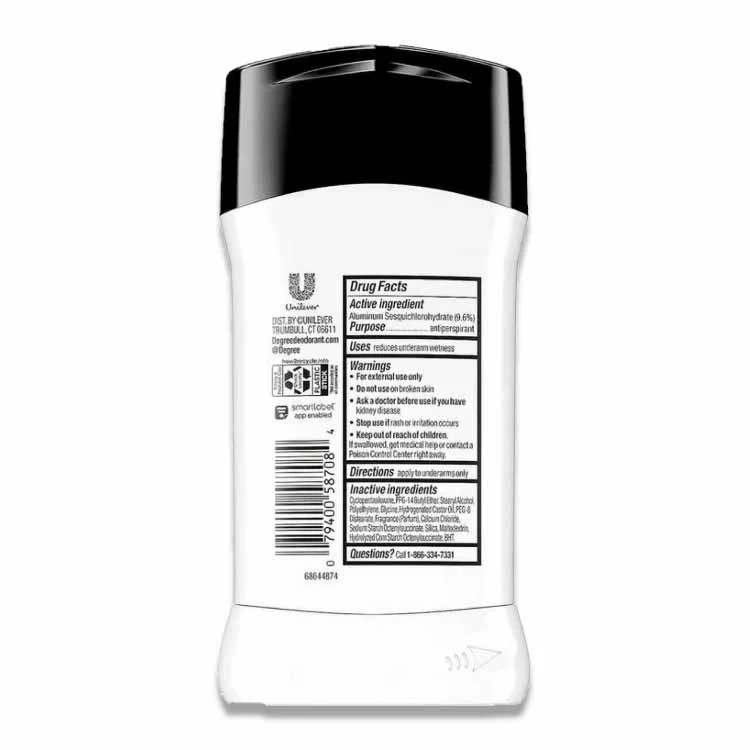 Degree Men Black + White Deodorant Ultraclear 2.7 Oz - 12 Pack - Image 3
