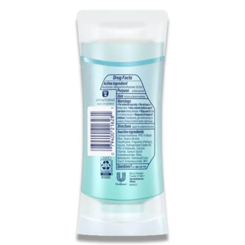 Degree -UltraClear Antiperspirant Deodorant Black+White Pure Clean Stick 2.6 oz - 12 Pack - Image 3