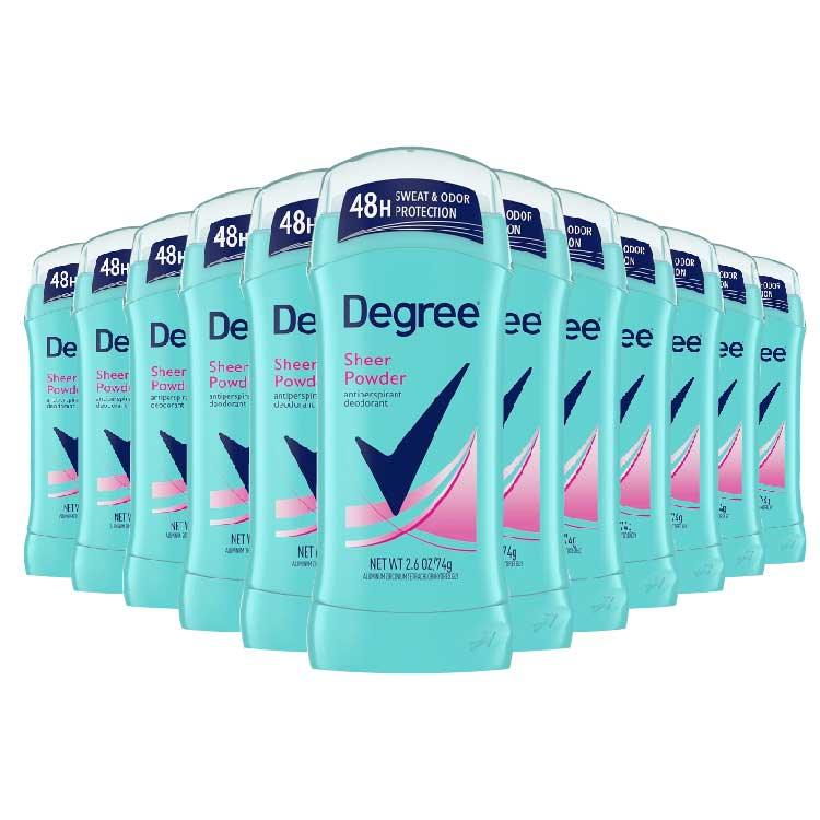 Degree Women Deodorant Invisible Solid, Sheer Powder deodorant - 2.6 Oz - 12 pack - Image 4