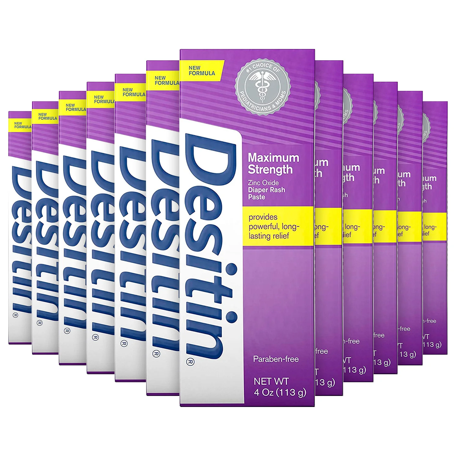 Desitin – Maximum Strength Diaper Rash Paste, 4 oz – 12 Pack