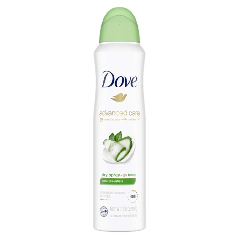Dove - Advanced Care, 48h Dry Spray Antiperspirant Deodorant, Cool Essentials - 3.8 Oz - 12 Pack - Image 2