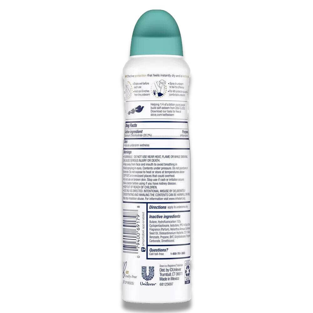 Dove - Advanced Care Dry Spray Antiperspirant Deodorant Rejuvenate 3.8 Oz - 12 Pack - Image 3