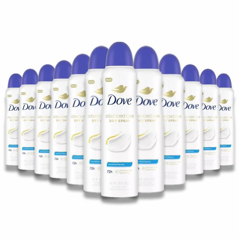 Dove - Advanced Care, Women's Antiperspirant & Deodorant, Dry Spray - 3.8 Oz - 12 Pack