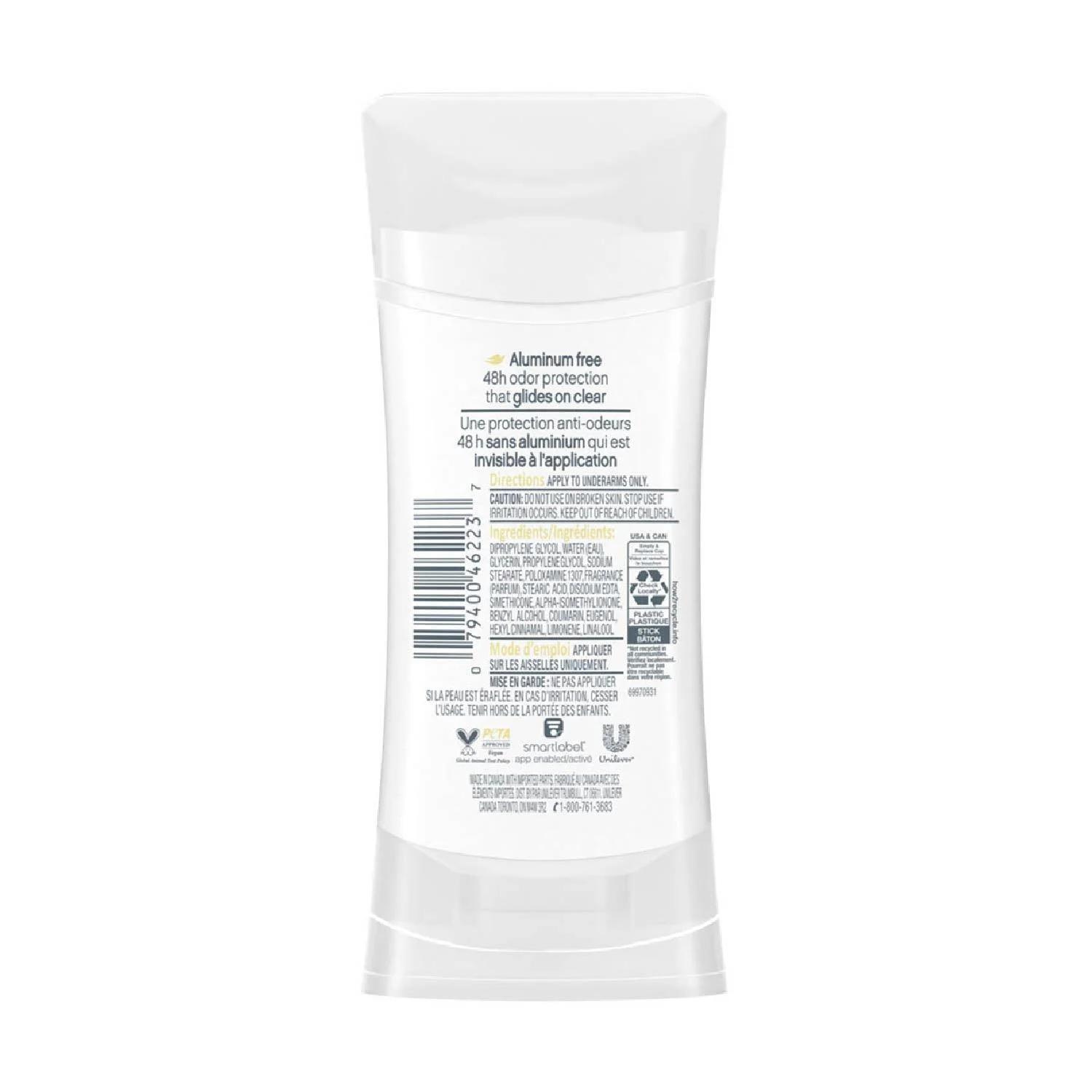 Dove Beauty 0% Aluminum Coconut & Pink Jasmine Deodorant Stick - 2.6oz - 12 Pack - Image 3
