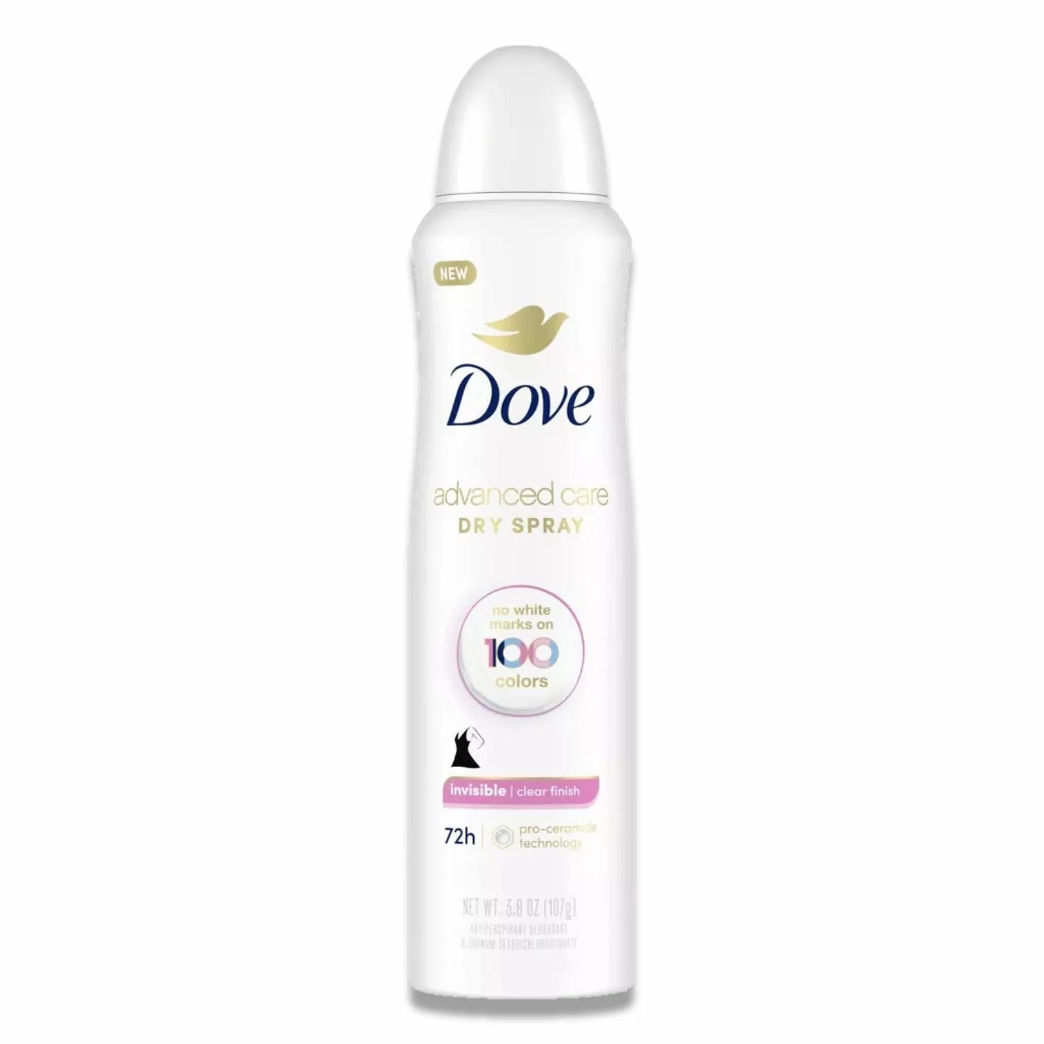 Dove - Beauty Advanced Care Clear Finish 72-Hour Women's Antiperspirant & Deodorant Dry Spray - 3.8 Oz - 12 Pack - Image 2