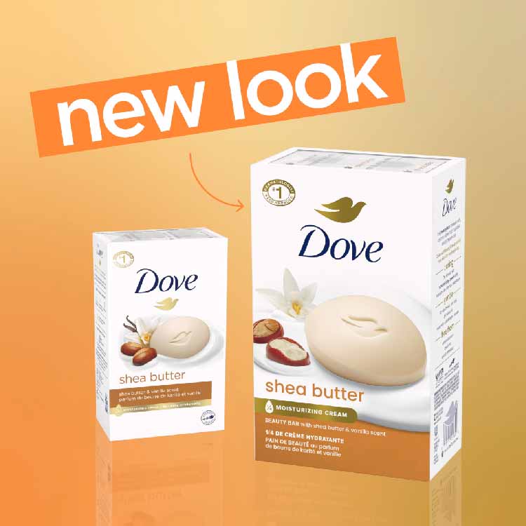 Dove - Bar Soap for Gentle Soft Skin Care Shea Butter 3.75 OZ 6 ct - 12 Pack (72 ct) - Image 3