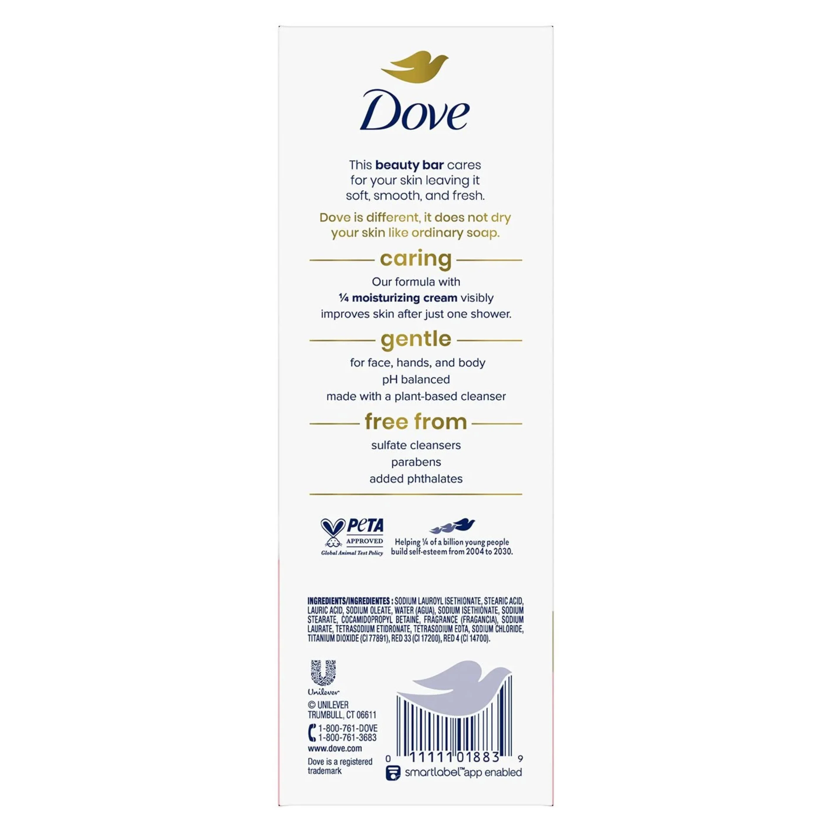 Dove - Beauty Bar Soap, Pink  3.75 oz - 16 Count - Image 4