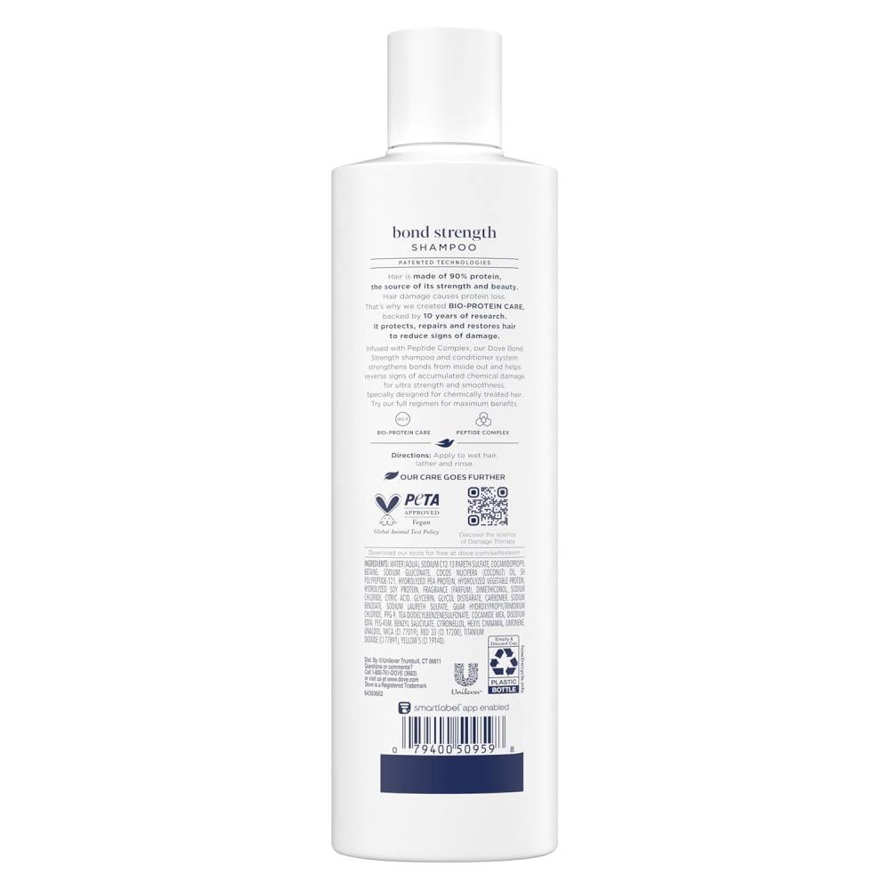 Dove - Beauty Bond Strength Peptide Complex Hair Care Shampoo - 12 Oz - 6 Pack - Image 3