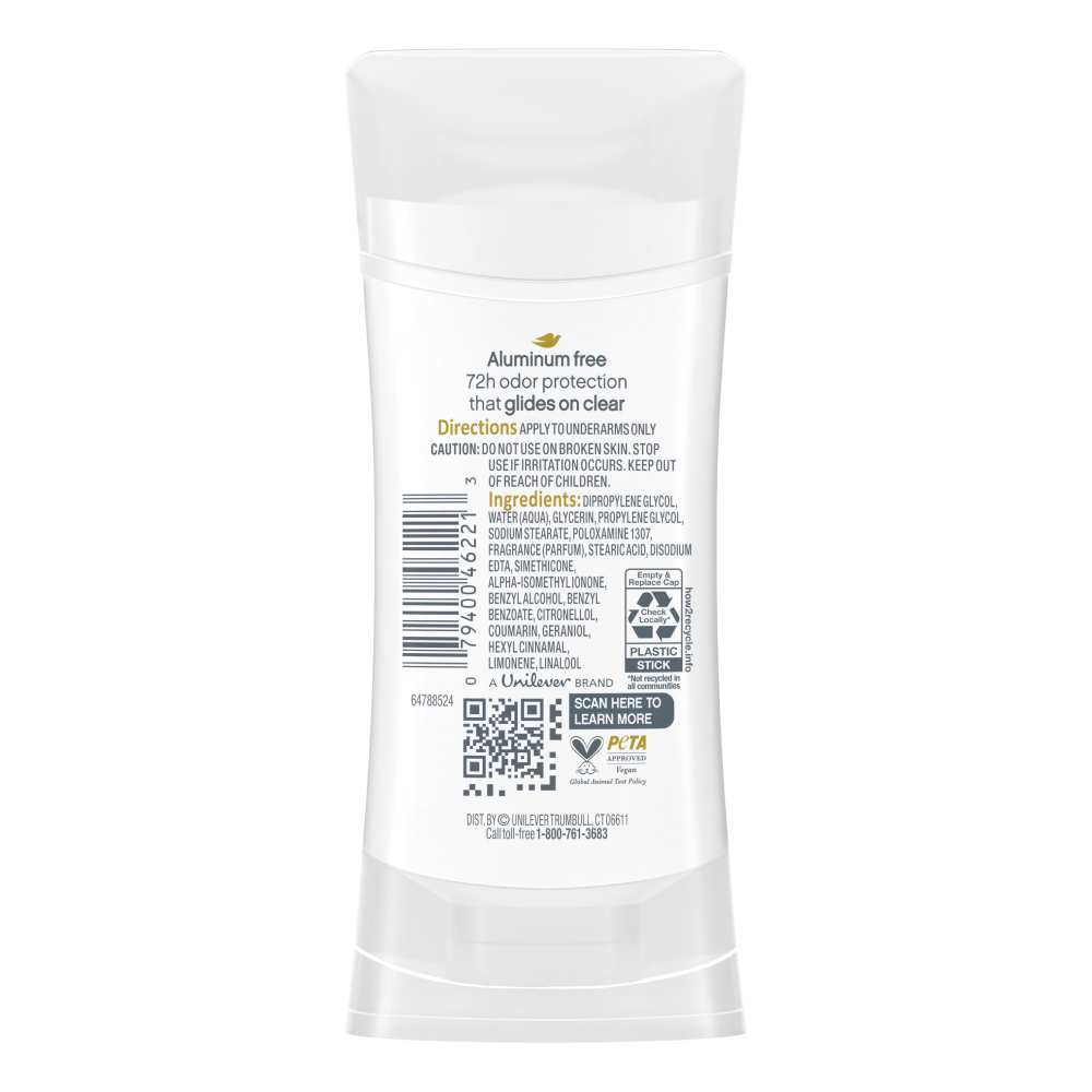 Dove - Beauty Cucumber & Green Tea Solid Deodorant Stick, Aluminum-Free - 2.6 Oz - 12 Pack - Image 3