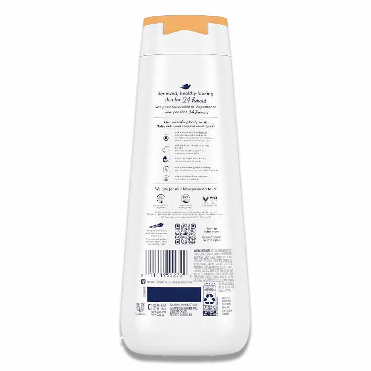 Dove - Body Wash Dryness Relief, Gentle Skin Cleanser, Jojoba Oil - 20 Oz - 4 Pack - Image 3