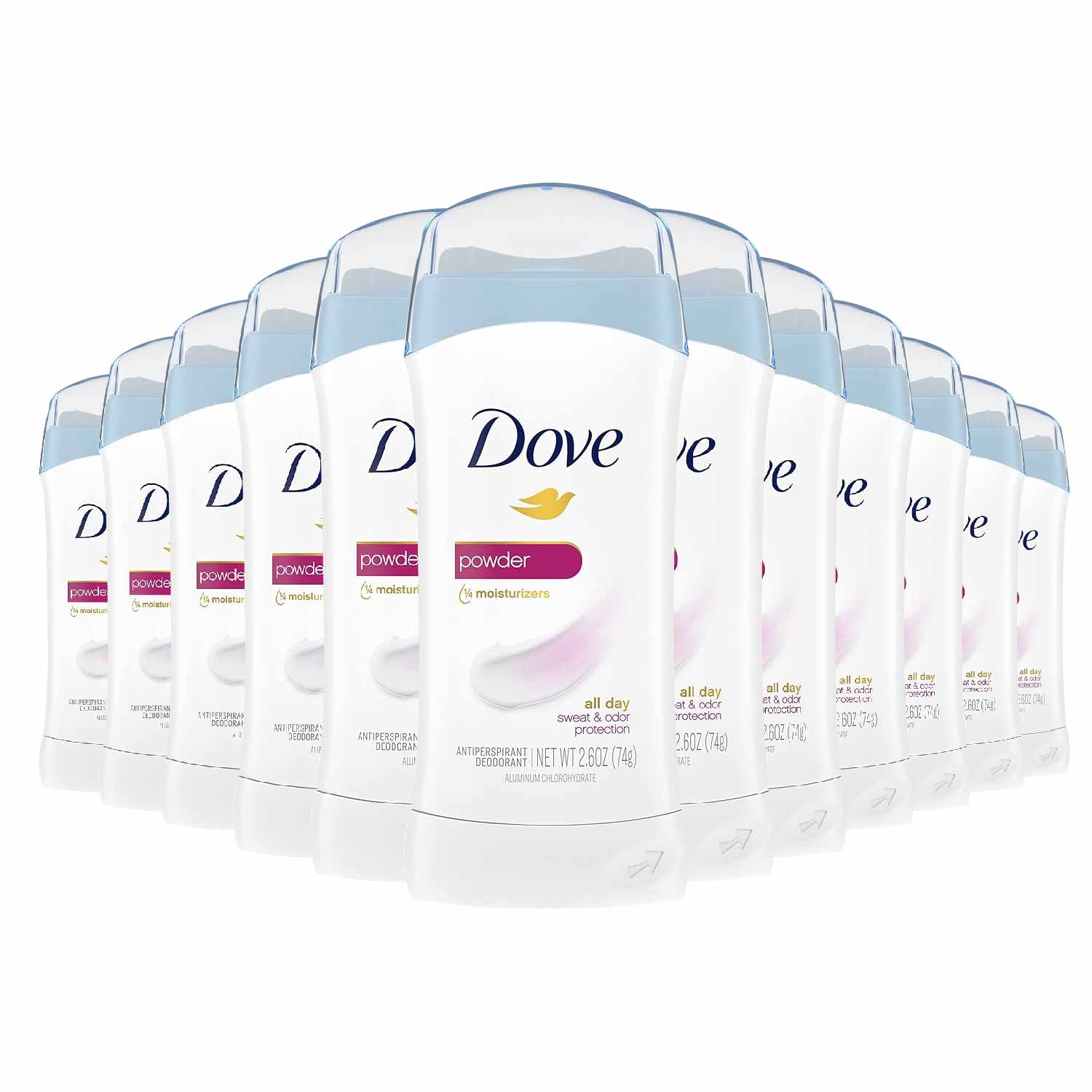Dove Powder Invisible Solid Anti-perspirant Deodorant  2.6 Oz - 12 Pack