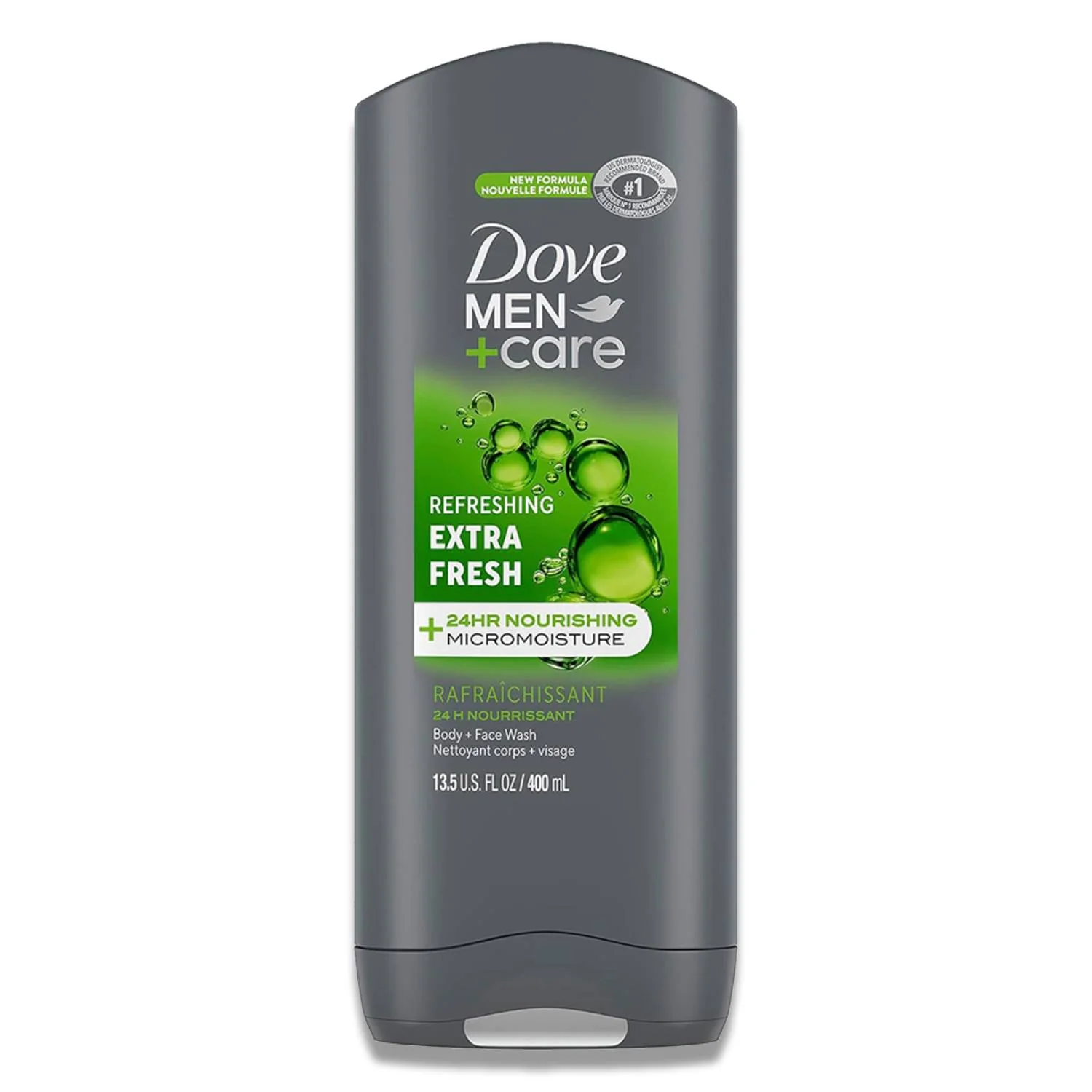 Dove Men +Care Body Wash Extra Fresh 13.5 oz/ 400 ml- 6 Pack - Image 2