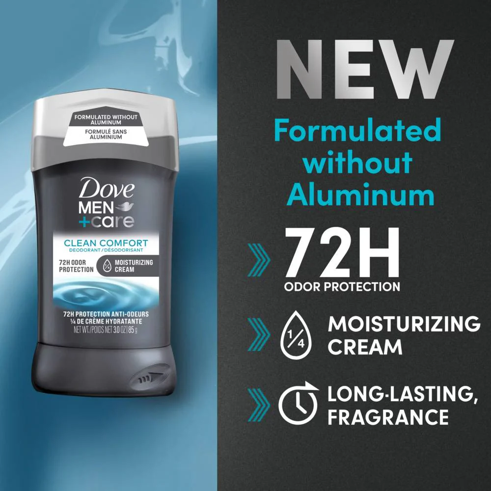 Dove - Men+Care Clean Comfort Aluminum-Free Deodorant - 3 Oz - 4 Pack - Image 3