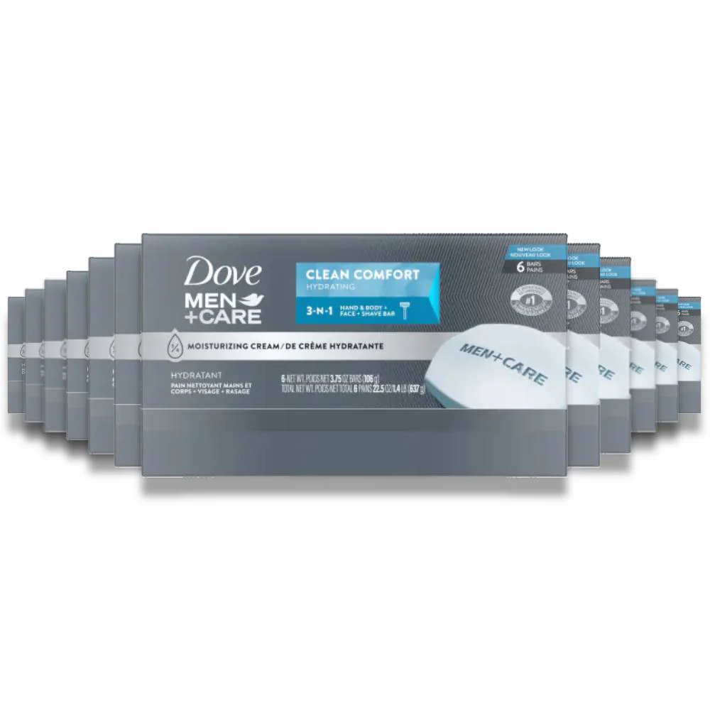 Dove - Bar Soap Men+Care Clean Comfort - 3.75 Oz - 6 Ct - 12 Pack (72ct)