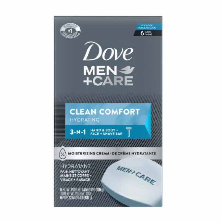 Dove - Bar Soap Men+Care Clean Comfort - 3.75 Oz - 6 Ct - 12 Pack (72ct) - Image 2