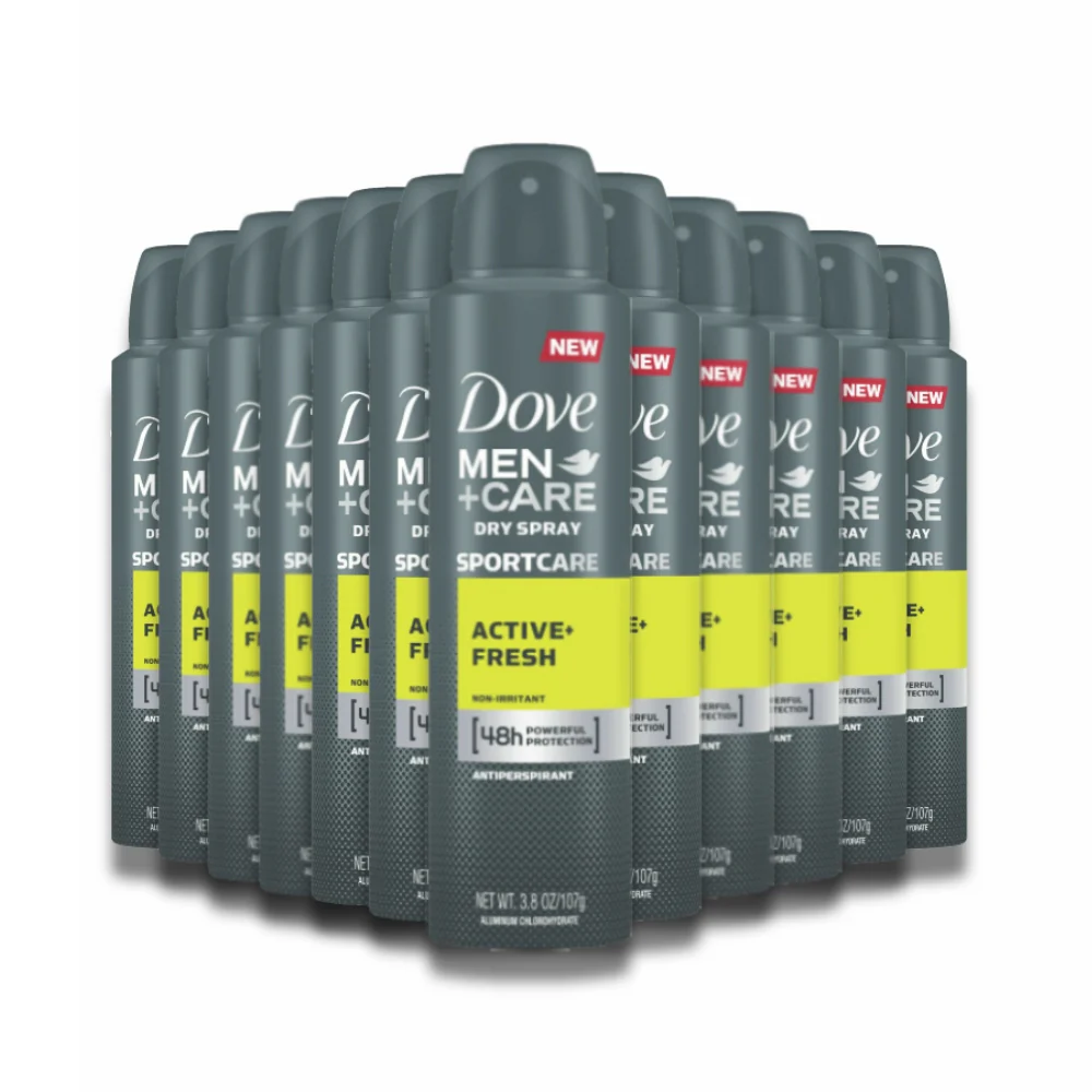 Dove - Men + Care Dry Spray Sportcare Active+Fresh Antiperspirant - 3.8 oz  - 12 pack