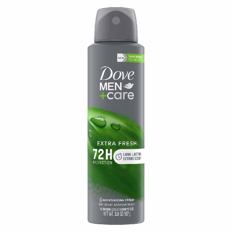 Dove - Men + Care Extra Fresh Dry Spray Antiperspirant Deodorant - 3.8 oz - 12 pack - Image 2