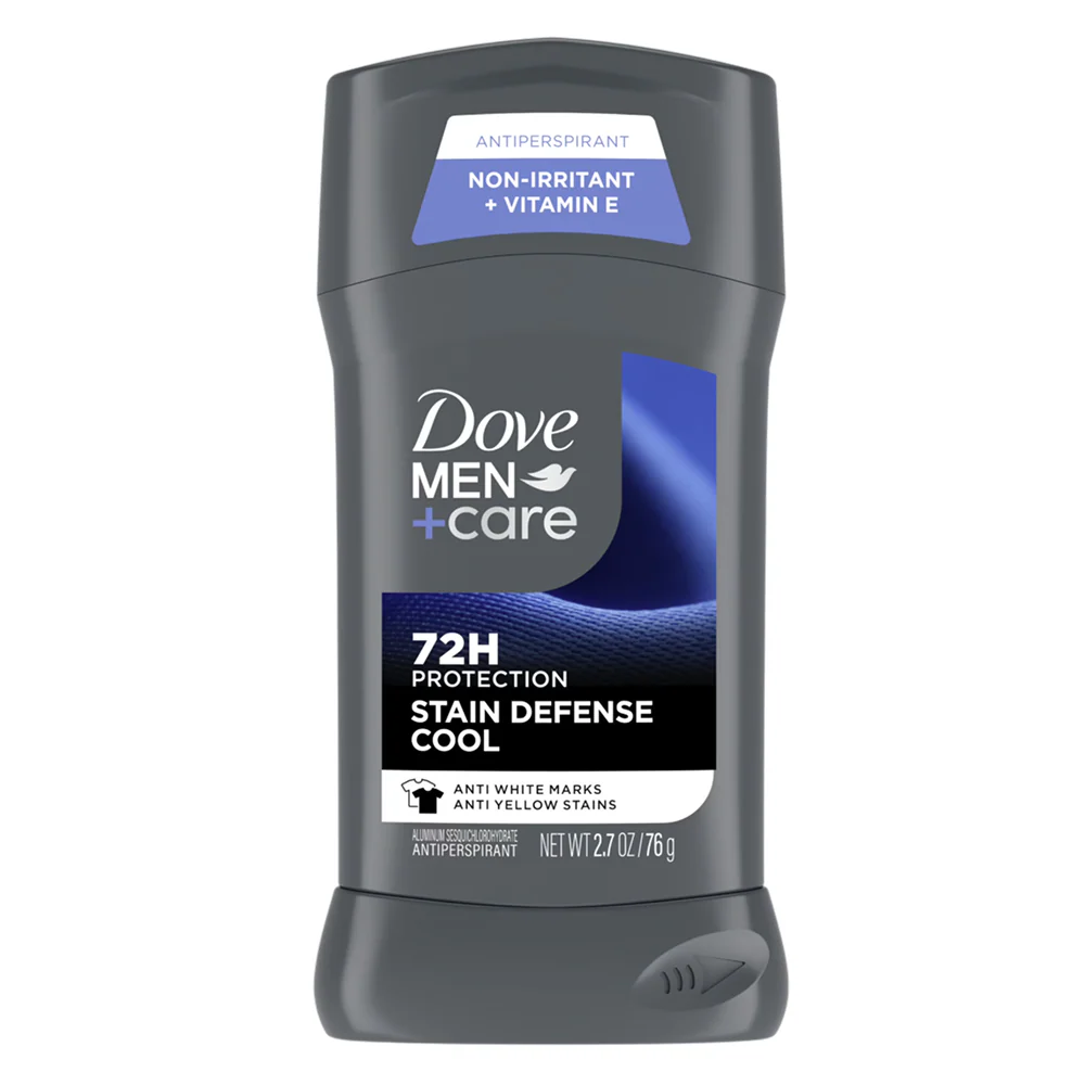 Dove - Men + Care, Stain Defense, 48H Antiperspirant, Cool - 2.7 Oz - 12 Pack - Image 2
