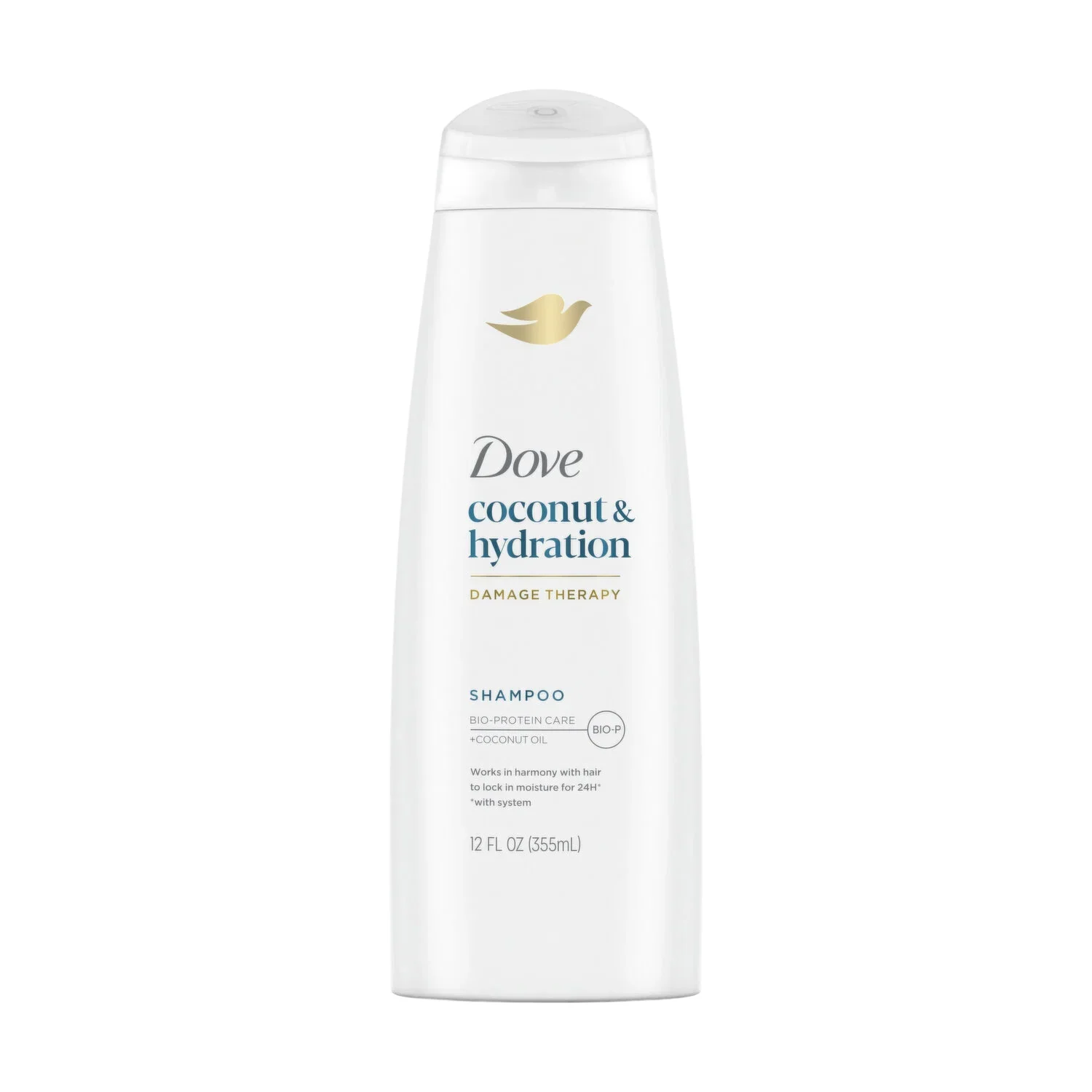 Dove - Moisturizing Shampoo for Dry Hair, Frizz Control  12 oz - 6 Pack - Image 2