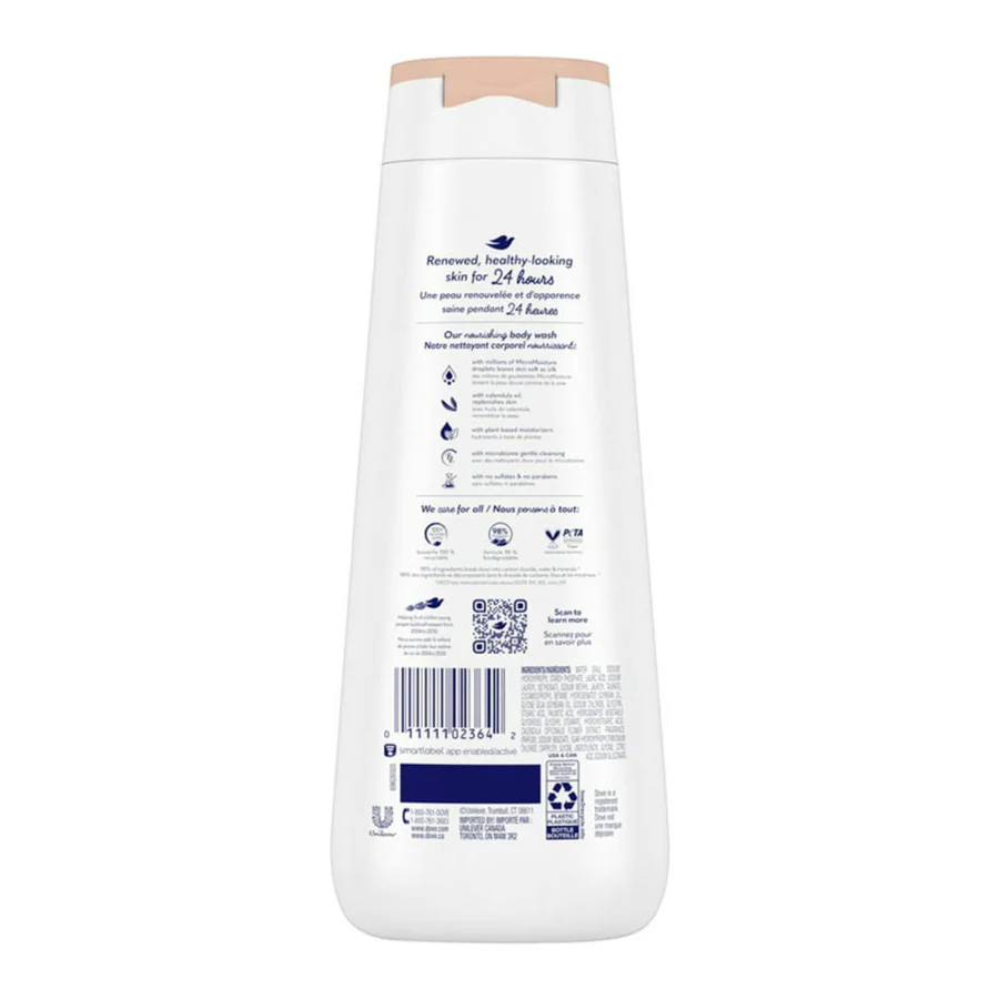 Dove - Soothing Care Body Wash with Calendula Infused Oils - 20 Oz - 4 Pack - Image 3