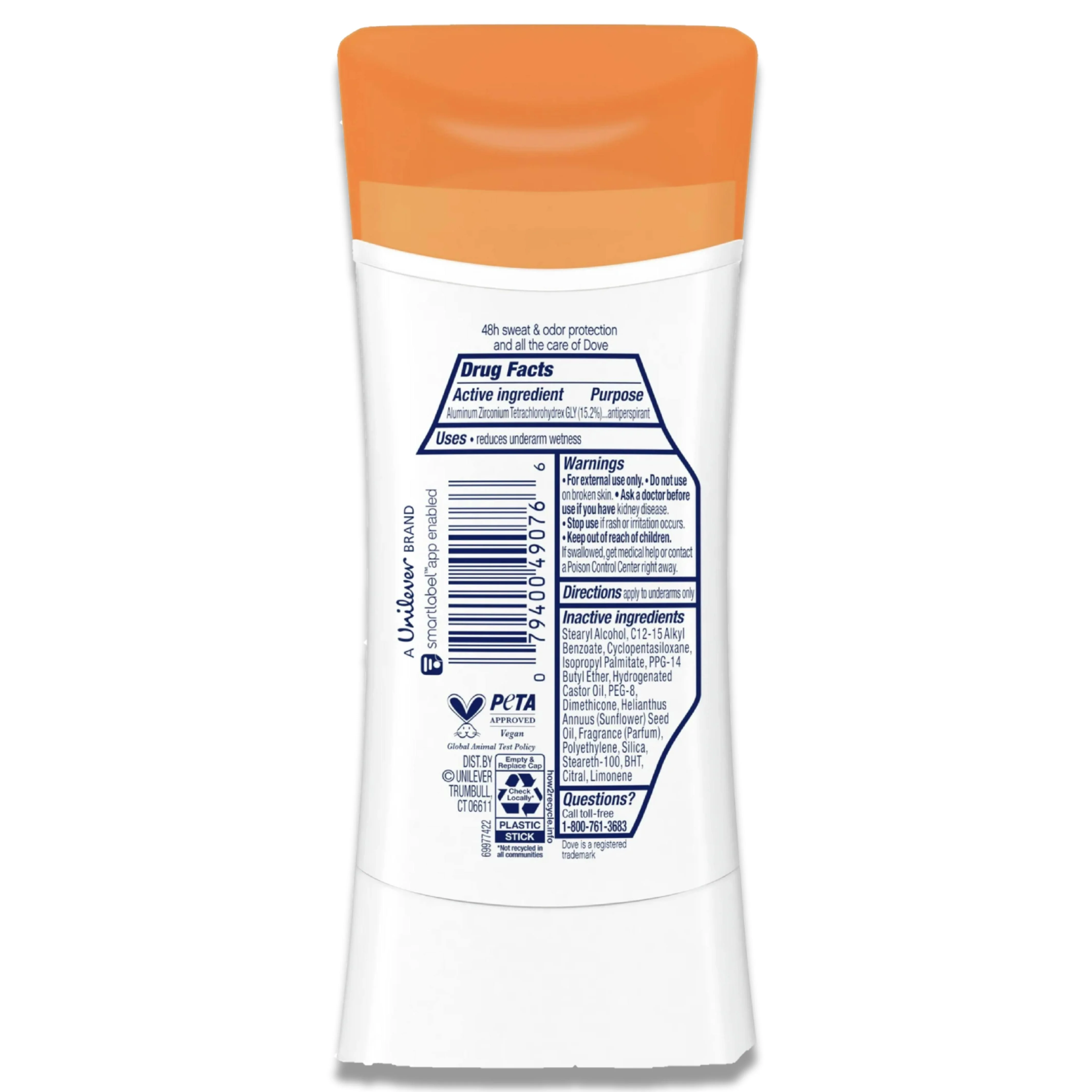 Dove - Teens Anti-Perspirant Deodorant Stick Mango Sunshine - 2.6 Oz - 12 Pack - Image 3