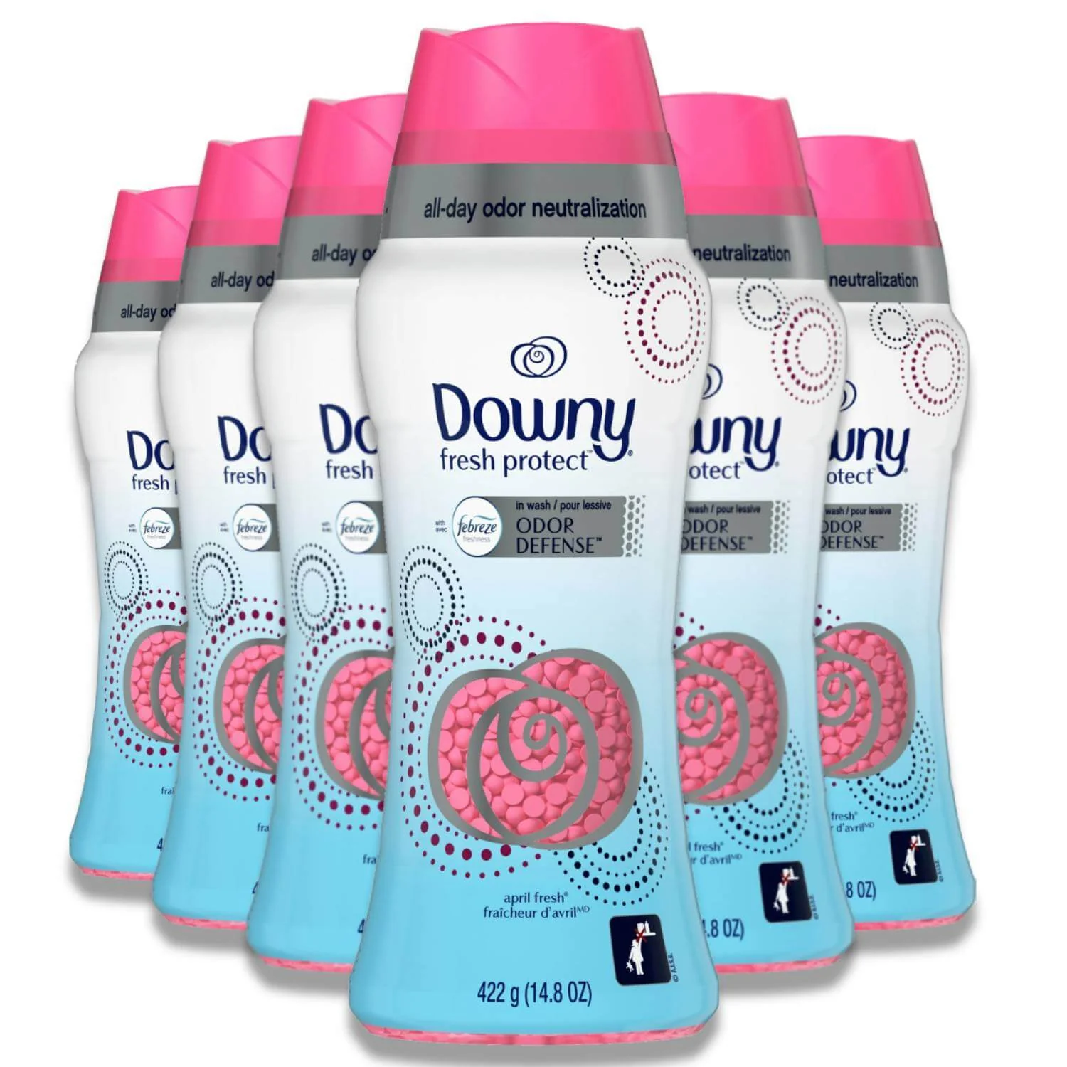 Downy - Fresh Protect Febreze Odor-Defense, Scent Booster Beads - 14.8 oz - 4 Pack