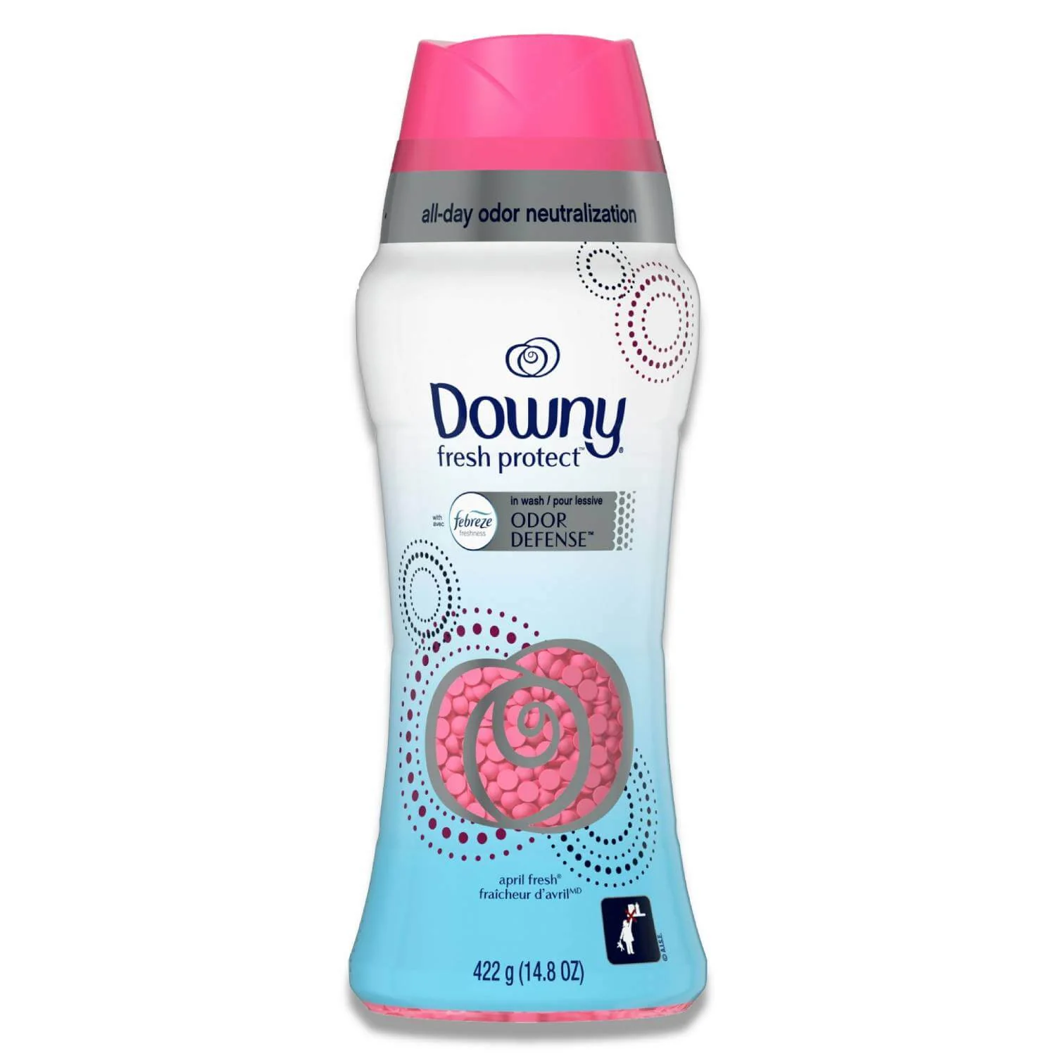 Downy - Fresh Protect Febreze Odor-Defense, Scent Booster Beads - 14.8 oz - 4 Pack - Image 2