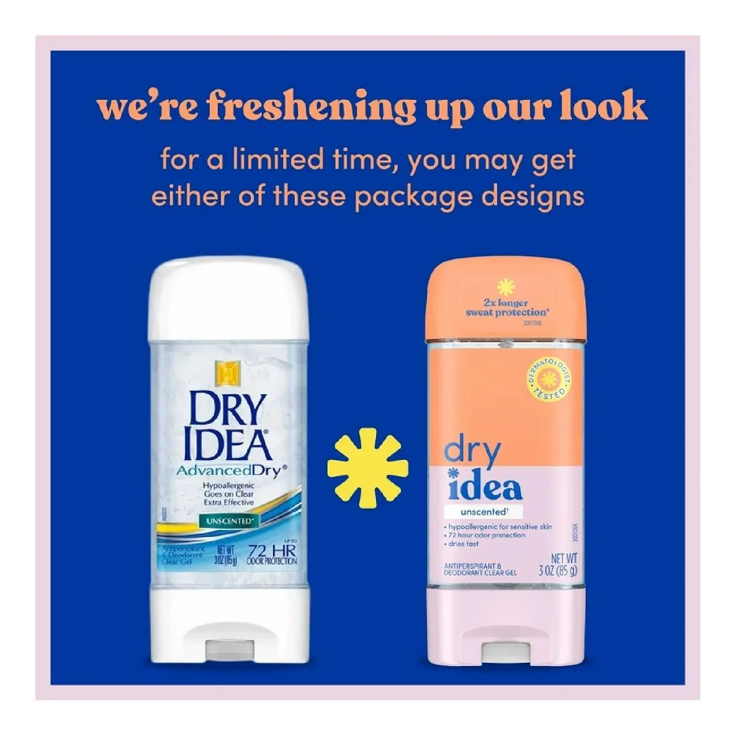 Dry Idea Antiperspirant & Deodorant Unscented Hypo-Allergenic 3 oz- 12 Pack - Image 3