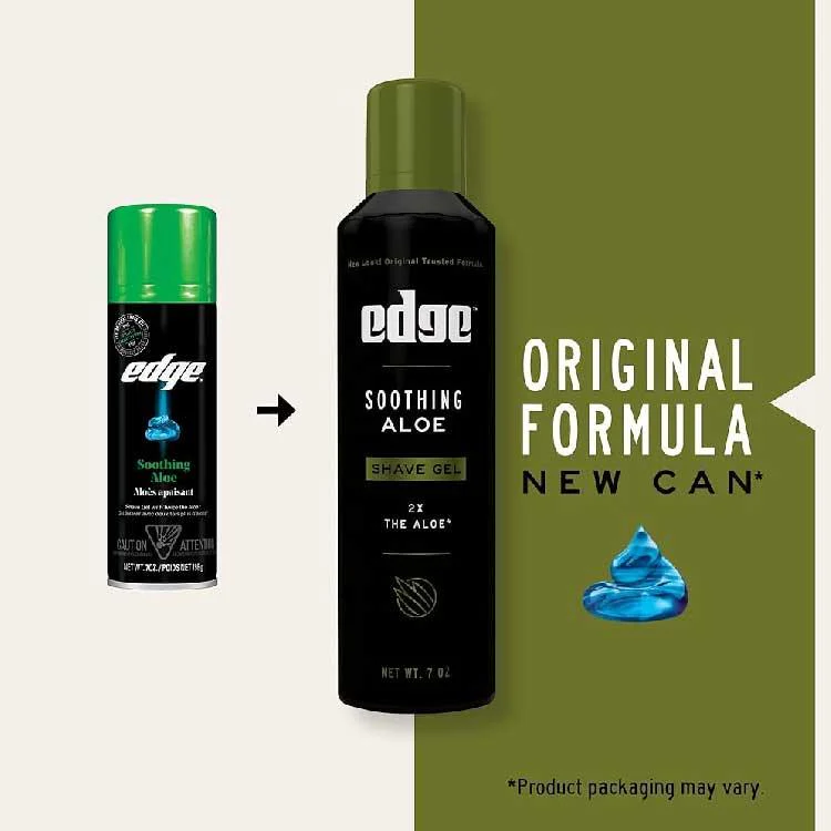 Edge - Soothing Aloe Shaving Gel -  7 Oz - 6 Pack - Image 4
