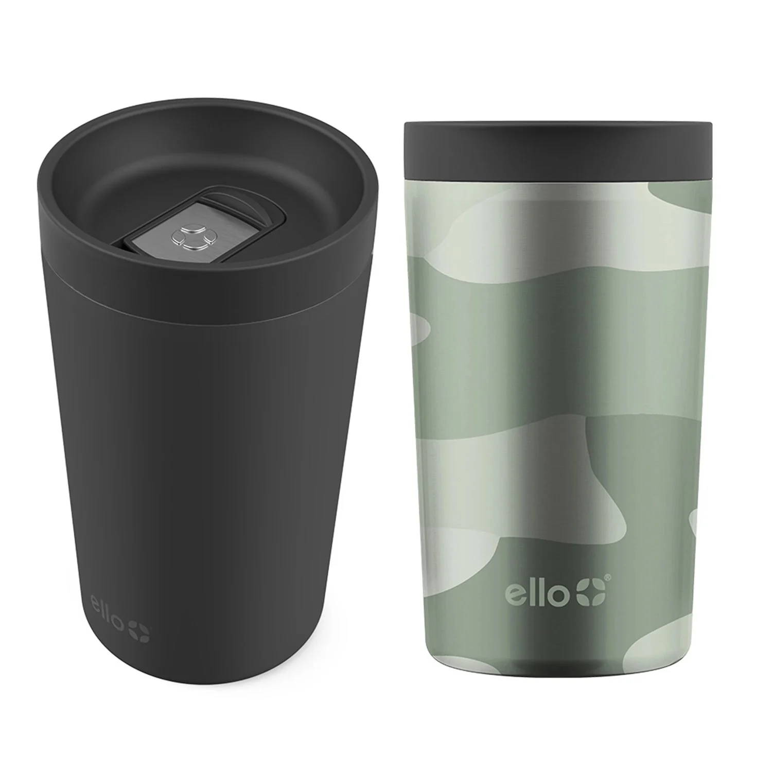 Ello Single Serve friendly Jones 11 oz - 2 Pack ( Black / Camo ) - Image 3