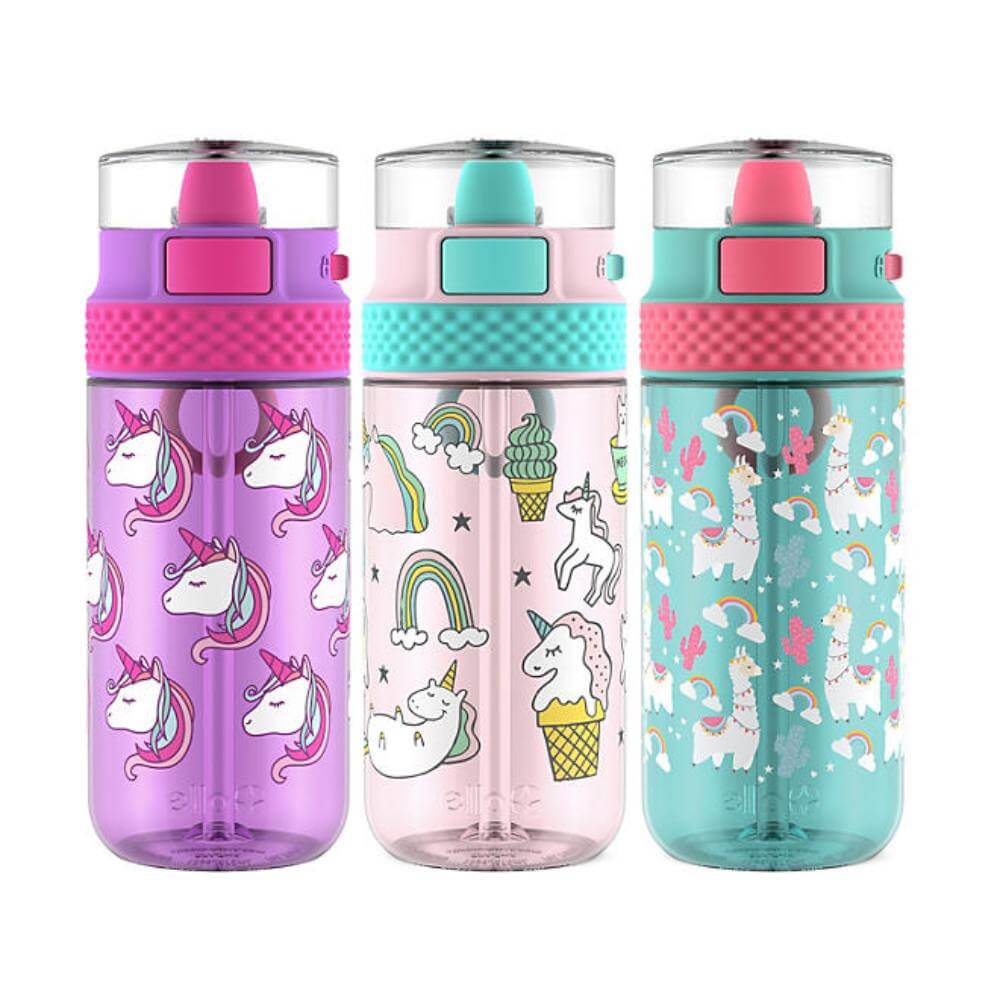 Ello Stratus 16oz Tritan Water Bottle, Assorted Colors - 3 Pack - 16 Oz - Image 2