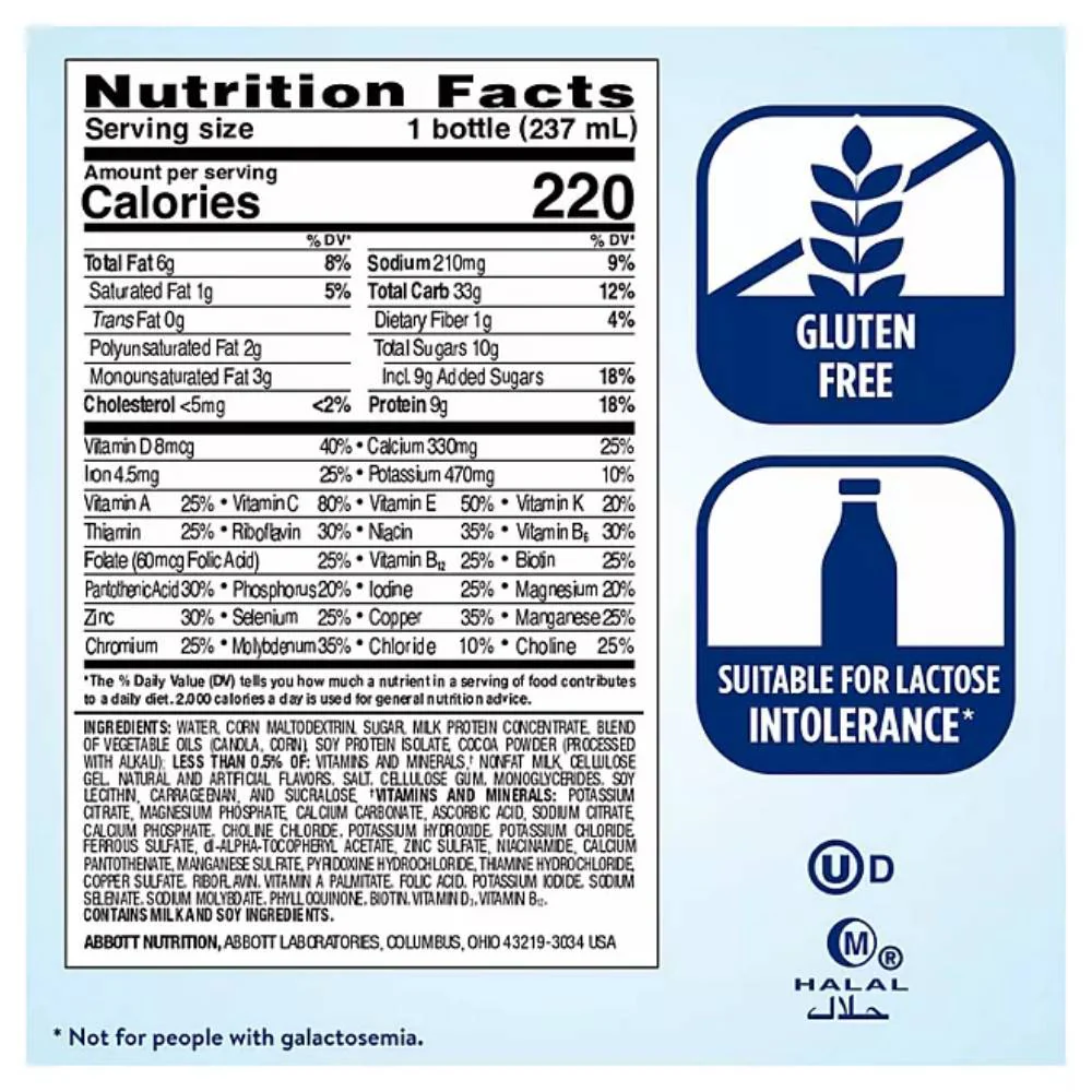 Ensure Original Nutrition Shake, Milk Chocolate - 8 Oz - 24 Pack - Image 2