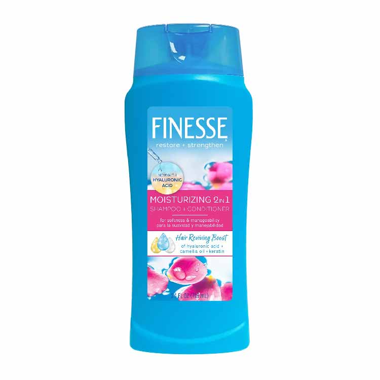 Finesse Restore + Strengthen 2-in-1 Shampoo & Conditioner - 13 oz Bottles, 6 Pack - Image 2