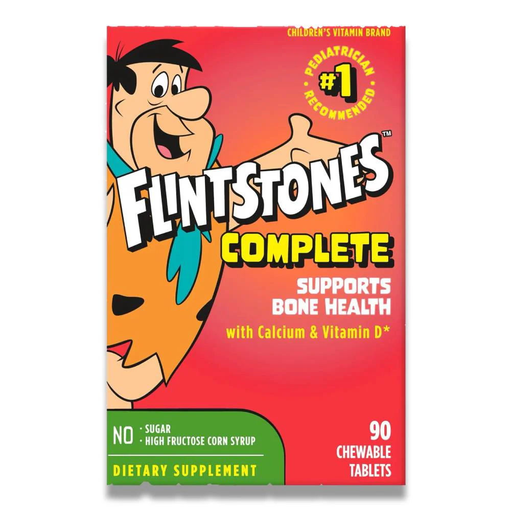 Flintstones - Complete Chewable Kids Vitamins ages 2+ - 90 Count - 3 Pack - Image 2