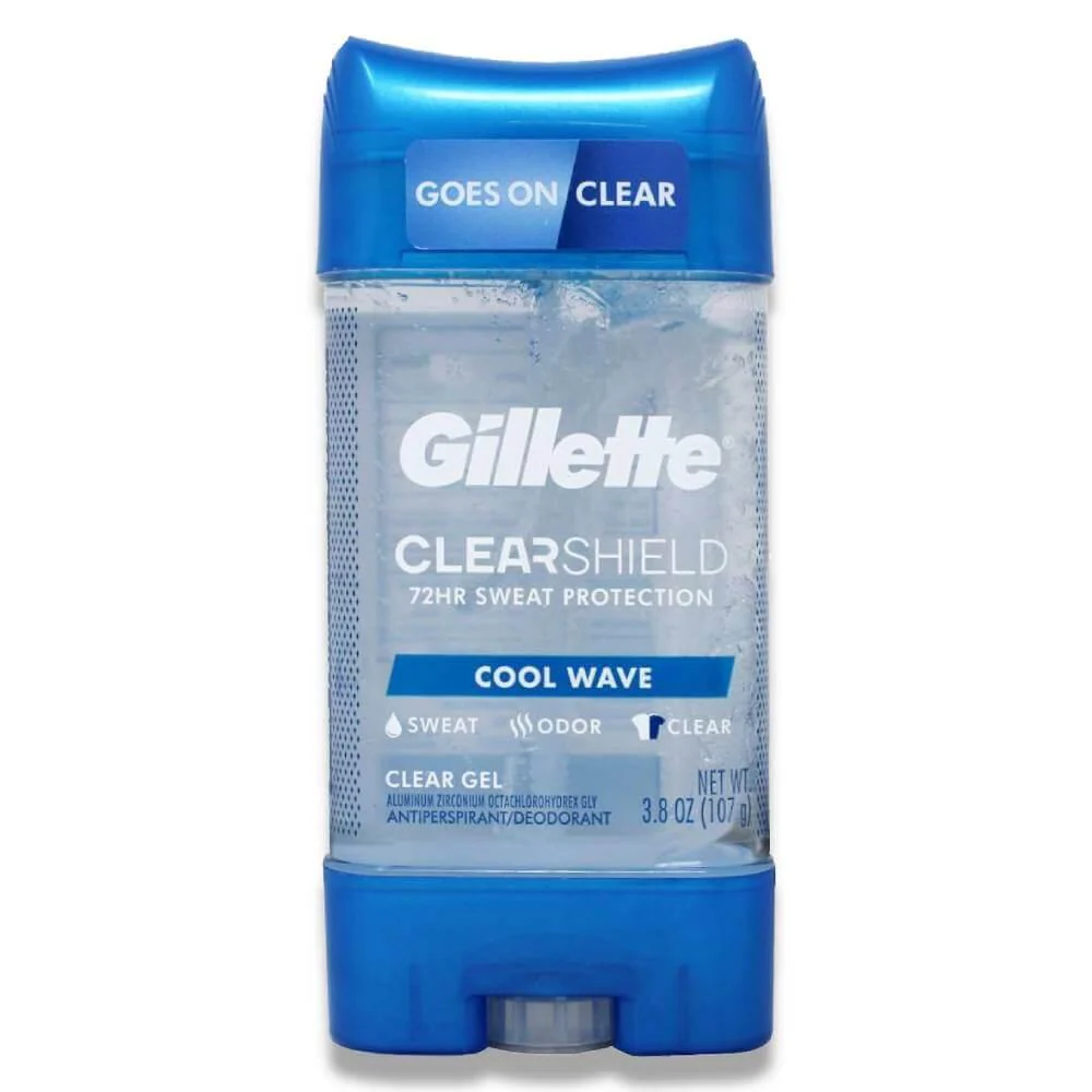 Gillette  Anti-Perspirant & Deodorant Clear Gel Cool Wave 3.8 Oz - 12 Pack - Image 2