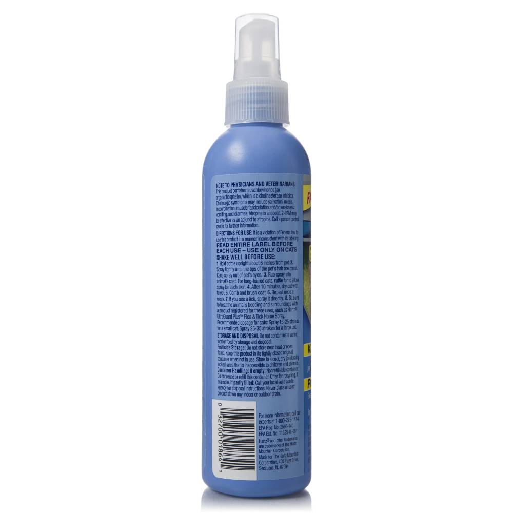 Hartz - UltraGuard Plus Flea and Tick Spray for Cats - 8 Oz - 12 Pack - Image 3