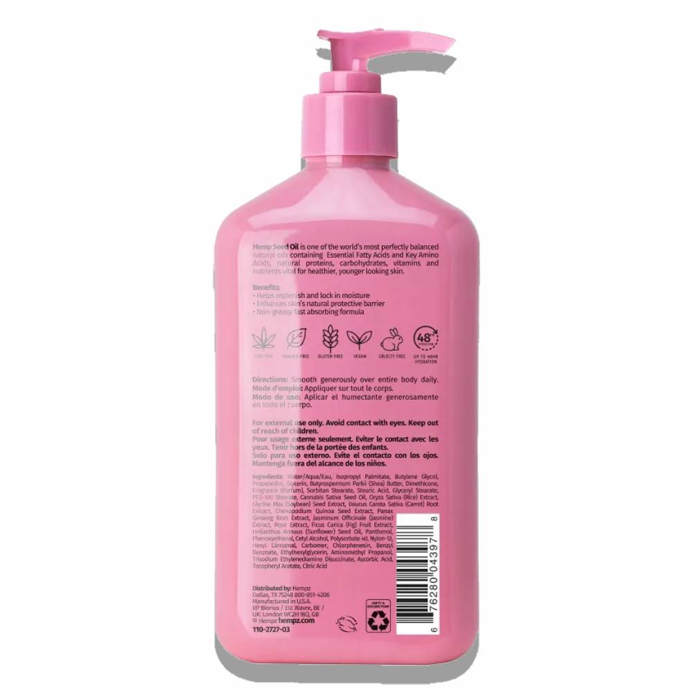 Hempz - Beauty Actives Sweet Jasmine & Rose Body Lotion with Collagen Booster - 17 Oz - 12 Pack - Image 3