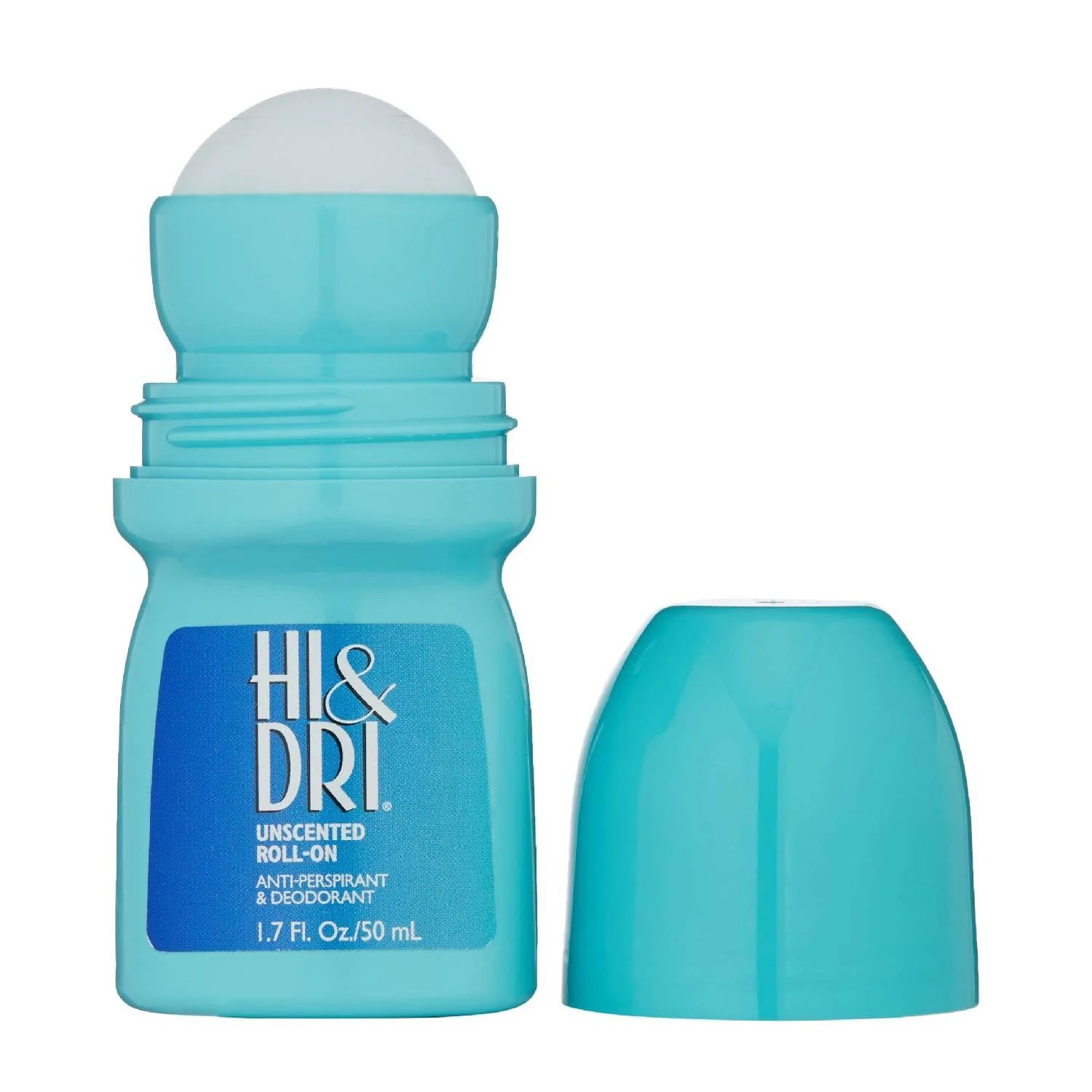 Hi & Dri Anti-Perspirant Deodorant Roll-On Unscented 1.7 fl oz- 24 Pack - Travel Size - Image 2