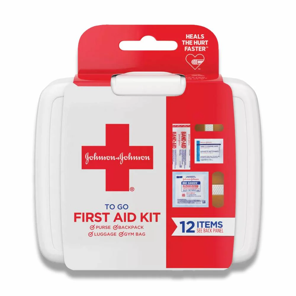 Johnson & Johnson - Red Cross, 12-Piece Mini First Aid To Go Kit - 48 Pack - Image 3