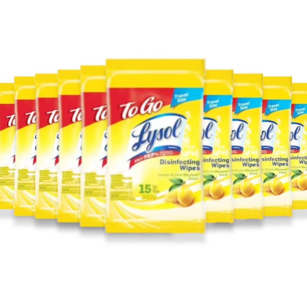 Lysol - Disinfecting Wipes - 2.6 oz  15 ct - 24 Pack