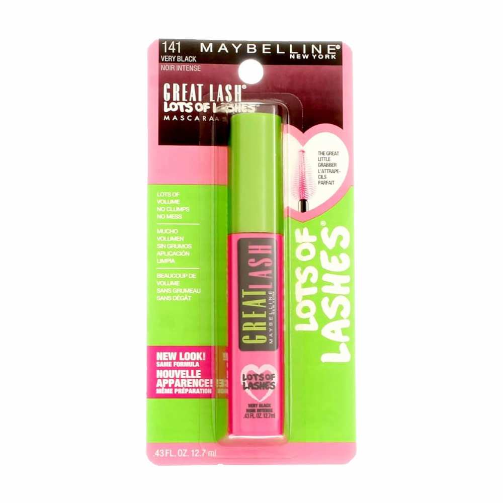 Maybelline - Great Lash Lots of Lashes Washable Mascara - #141 Very Black - 0.43 Oz, 3 Ct - 8 Pack (24 Units Total) - Image 2