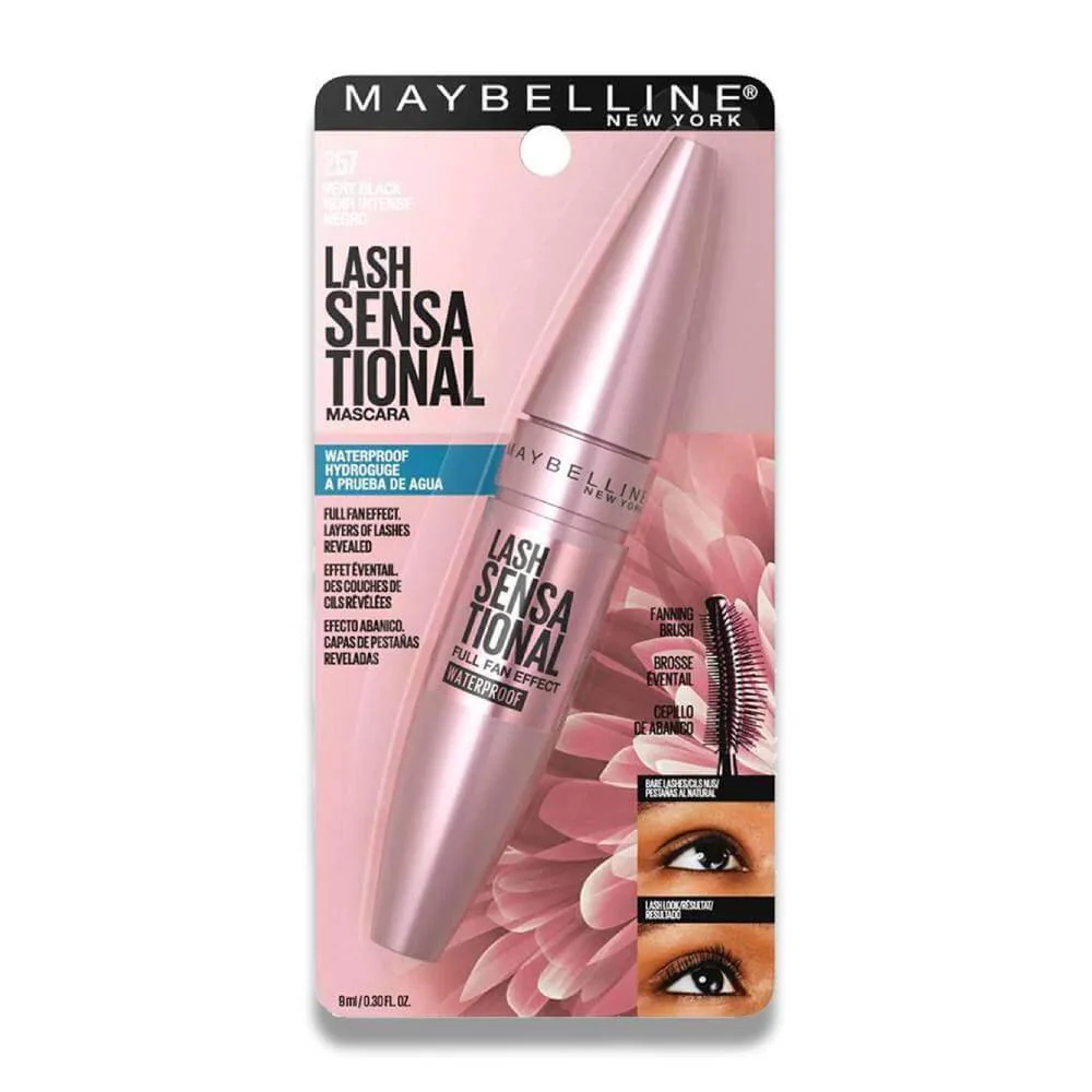 Maybelline - Lash Sensational Waterproof Mascara, Very Black - 0.30 Oz - 72 Pack - Image 2