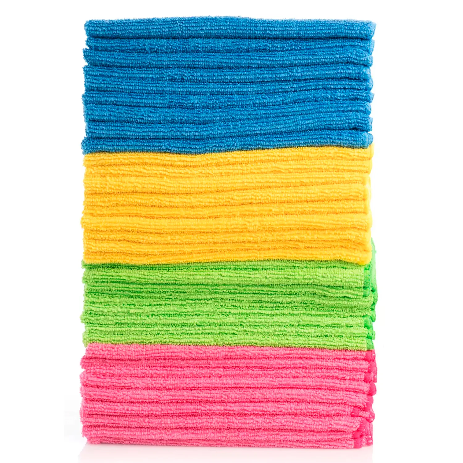 Microfiber Cleaning Towels, 4 Colors - 96 Pack - Image 2